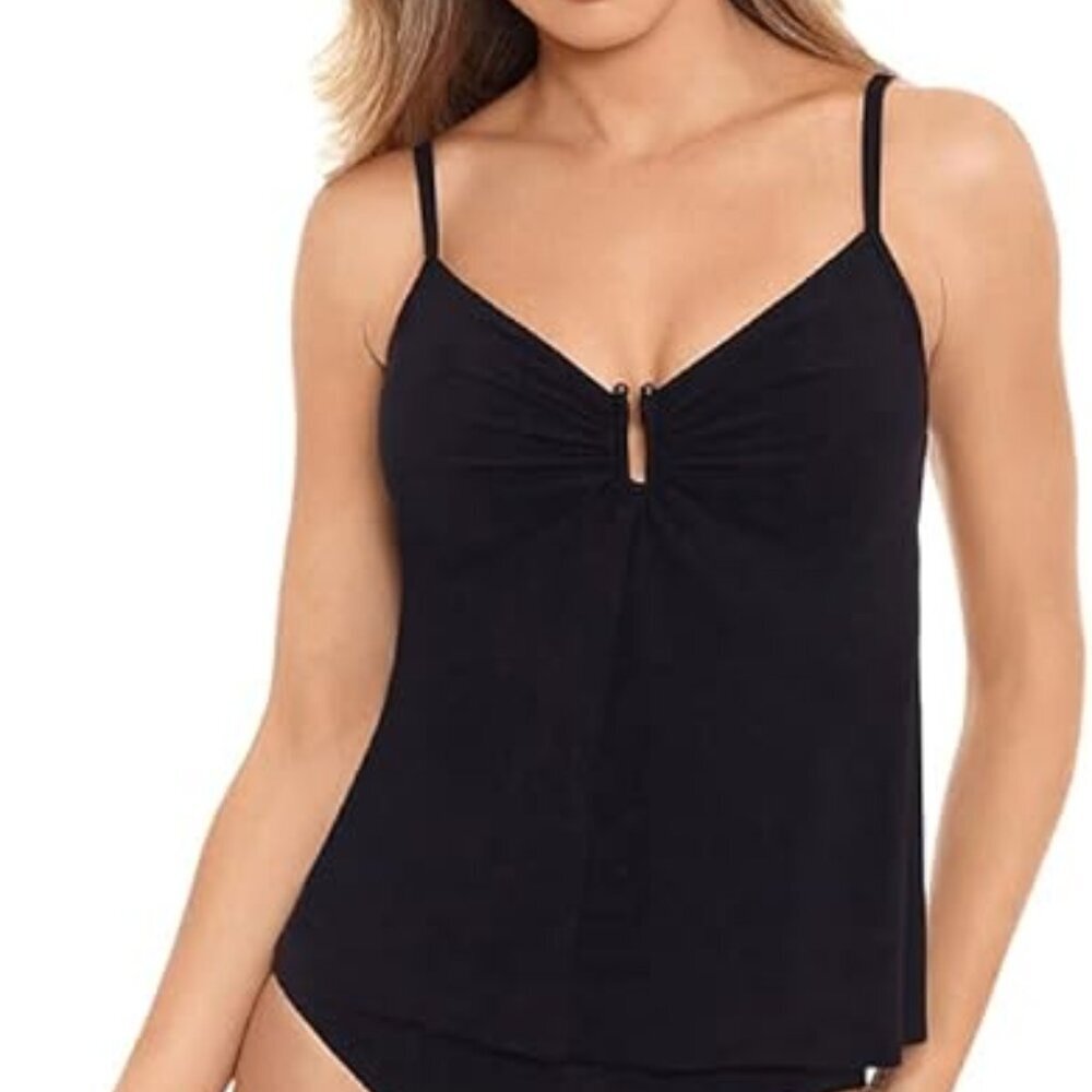 NWT Amoressa by MiraclesuitU Turn Unity Underwire Tankini Top 12
